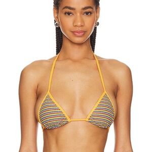 Frankie’s Bikinis Nick Top in Hawaiian Sky
